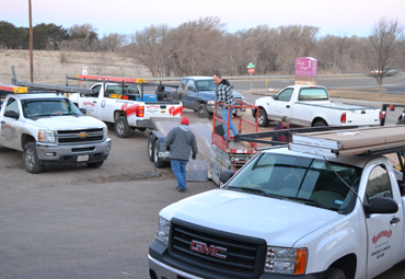 Various Parked Trucks | Commercial and Residential Overhead Doors